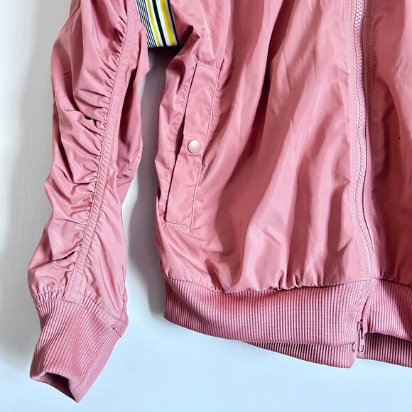 Stella McCartney for Adidas Pink Retro Striped Bomber Jacket - Picture 3 of 8